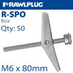 SPRING TOGGLE+SCREWS M6X80 X50-BOX