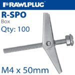 SPO SPRING TOGGLE M4X50MM X50 PER BOX