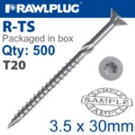 TORX T20 CHIPBOARD SCREW 3.5X30MM X500-BOX