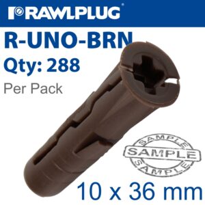 UNIVERSAL PLUG BROWN 7MM X 30MM X3 OF X96 WRAPED