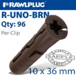 UNIVERSAL PLUG BRN 7MM X 30MM X96-CLIP