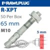 THROUGHBOLT M10X65X5MM X50 -BOX
