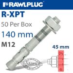 THROUGHBOLT M12X140X45MM X50 -BOX