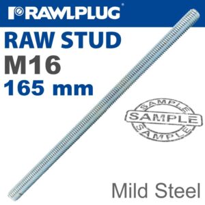 MILD STEEL STUD M16-165MM