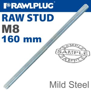 MILD STEEL STUD M8-160MM