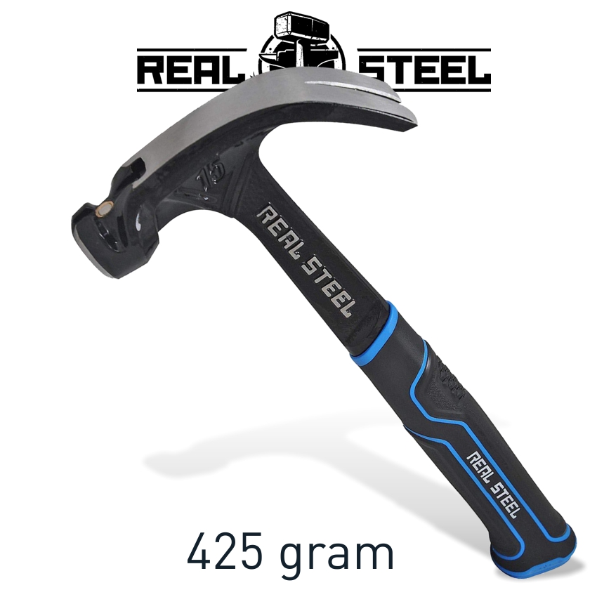 HAMMER CLAW CURVED 425G 15OZ ALL STEEL HANDLE REAL STEEL HAMMER CLAW CURVED 425G 15OZ ALL STEEL HANDLE REAL STEEL