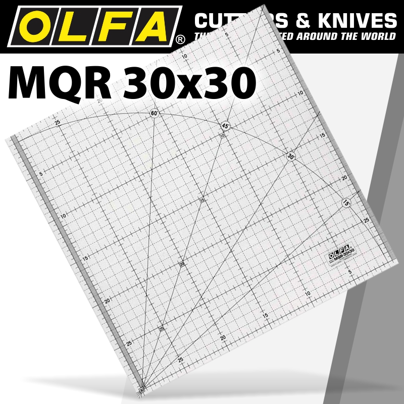 METRIC QUILT RULER 30CM X 30CM - METRIC GRID METRIC QUILT RULER 30CM X 30CM - METRIC GRID
