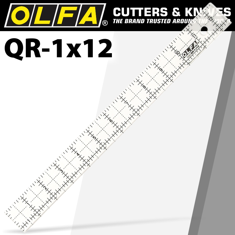 QUILT RULER 1' X 12' WITH GRID QUILT RULER 1' X 12' WITH GRID