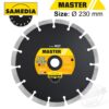 DIAMOND BLADE 230MM SEGMENTED IND MULTI PURPOSE MASTER MST