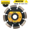 DIAMOND BLADE 125MM X 22.23 SEGMENTED IND MULTI PURPOSE MASTER MST
