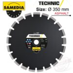 DIAMOND BLADE SEGMENTED 350MM X 25.4 IND ASPHALT TECHNIC AST