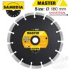 DIAMOND BLADE 180MM X 22.23 SEGMENTED IND MULTI PURPOSE MASTER MST