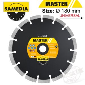 DIAMOND BLADE 180MM X 22.23 SEGMENTED IND MULTI PURPOSE MASTER MST