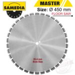 DIAMOND BLADE 450MM X 25.4 SEG. IND REINF. CONC. LONG MASTER BFM