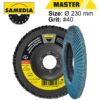 ABR FLAP DISC 115 X 22.23MM 40G OSA METAL SAMEDIA
