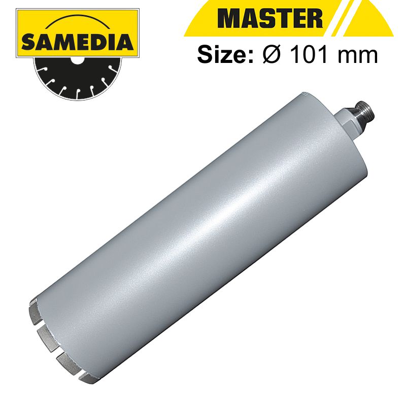 DIAMOND CORE DRILL 101MM X 300 X R1/2' RE-INF. CONCRETE MASTER DBH DIAMOND CORE DRILL 101MM X 300 X R1/2' RE-INF. CONCRETE MASTER DBH