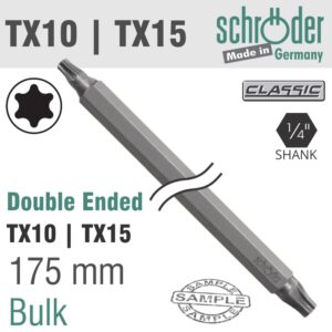 D/E TX10 X TX15 175MM BIT
