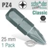 POZI.NO.4X32MM CLASSIC BIT 1CD