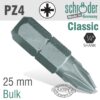 POZI.NO.4 1/4'HEX X 32MM BULK