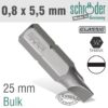 SLOTTED BIT 0.8X5.5 25MM BULK