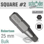 SQUARE RECESS NO.2 INSERT BIT
