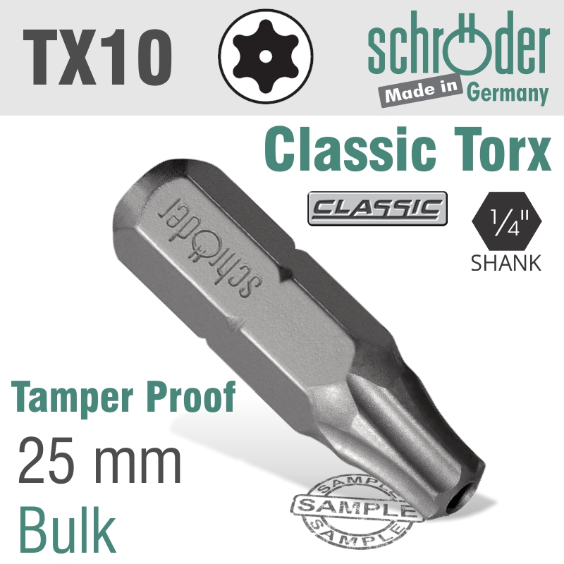 TORX TAMPER RESIST.T10 25MM TORX TAMPER RESIST.T10 25MM