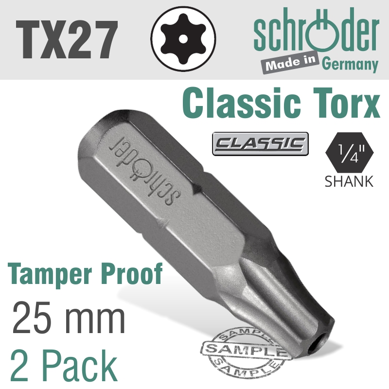TORX TAMP.RESIST.T27 2/PACK TORX TAMP.RESIST.T27 2/PACK