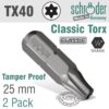 TORX TAMP.RESIST. T40 2/PACK