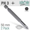 PHILLIPS NO.3 x 50MM CLASSIC POWER BIT 2CD