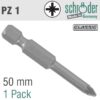 POZI.NO.1X50MM CLASSIC BIT 2CD