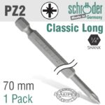 POZI.NO.2 70MM POWER BIT 1 PACK