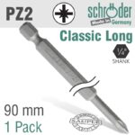 POZI.NO.2 90MM POWER BIT 1PACK