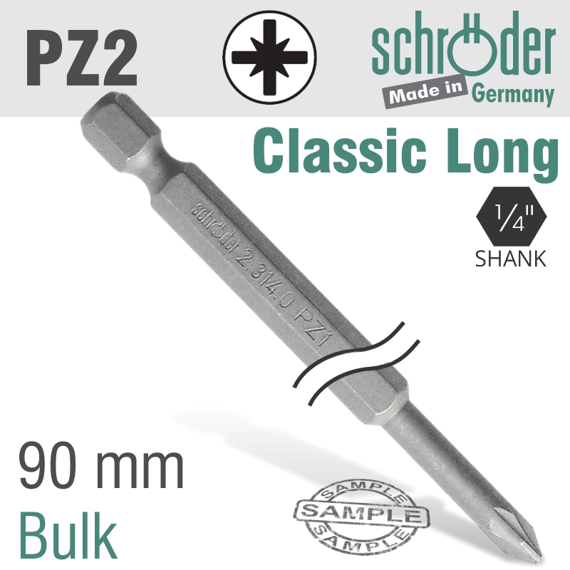 POZI.NO.2 90MM POWER BIT BULK