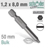 SLOTTED 1.2X8.0 50MM PWR.BIT