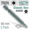 TORX TX25X50MM CLASSIC POWER BIT 2/CD