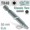 TORX TX40 X 50MM CLASSIC POWER BIT BULK
