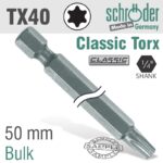 TORX TX40 X 50MM CLASSIC POWER BIT BULK