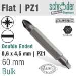 D/END 0.6X4.5MM/PZ1 60MM BIT