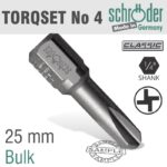 TORQSET NO.4X25MM CLASSIC BIT
