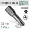 TORQSET NO.6X25MM CLASSIC BIT 1 PACK