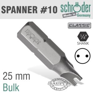 SPANNER BIT SIZE10 X 25MM