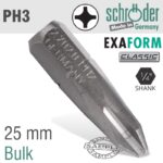 PH3 EXAFORM CLASSIC INSERT BIT 25MM BULK