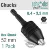 CHUCK 0.4-3.2MM HEX SHANK