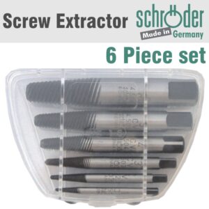 SCREW EXTRACTOR SET 1-6 6PCE