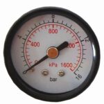 PRESS. GAUGE 40MM 1/4' REAR FIT 0-16BAR 0-1600KPA