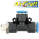 PU HOSE FITTING TEE 12MM X 12MM X 1/4'M