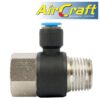 PU HOSE FITTING TEE 6MM X 1/2'F X 1/2'M