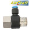 PU HOSE FITTING TEE 8MM X 1/2'F X 1/2'M