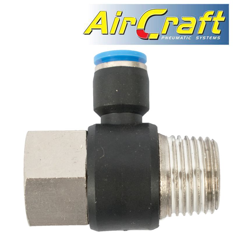 PU HOSE FITTING TEE 8MM X 1/2'F X 1/2'M PU HOSE FITTING TEE 8MM X 1/2'F X 1/2'M