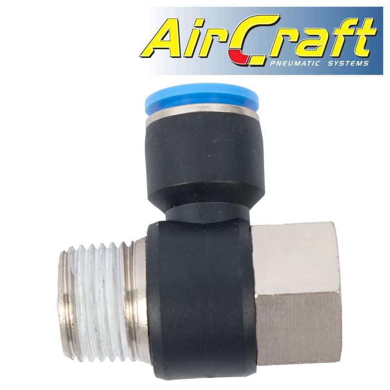 PU HOSE FITTING TEE 12MM X 1/2'F X 1/2'M PU HOSE FITTING TEE 12MM X 1/2'F X 1/2'M